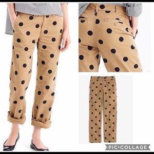 Chino J. Crew Polka Dots